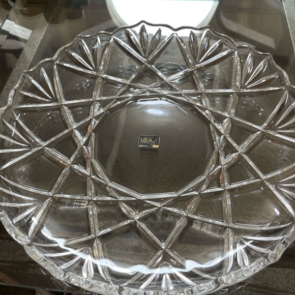 ☀️new in the box , vintage Mikasa hostess serving plate 12-1/2 - Picture 6 of 6